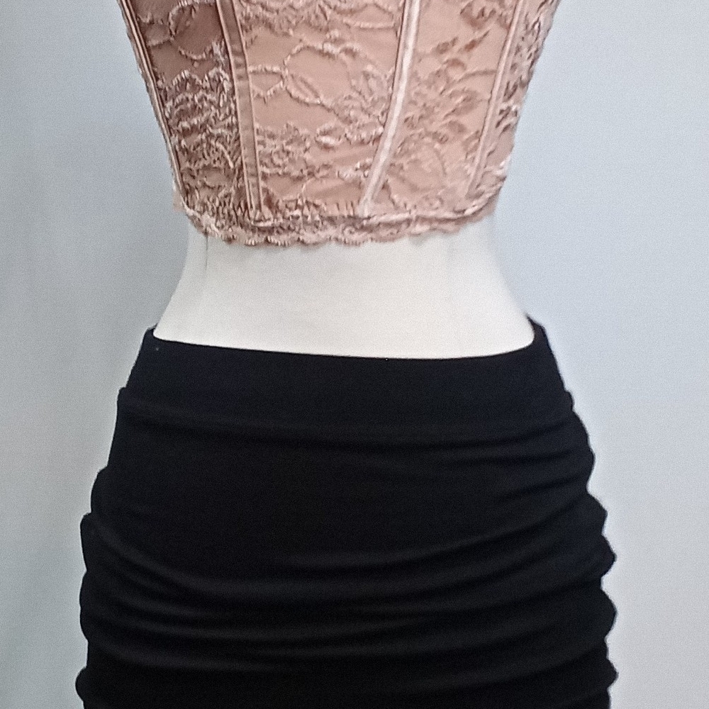 FOREVER 21 - Women's Blush Pink Corset Top